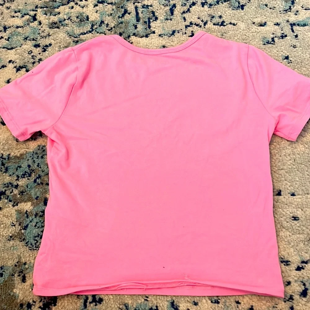 bright pink crop top - Picture 3 of 3